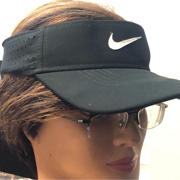 Nike Adult Unisex Performance Sports Dri-Fit Swoosh Adjustable Visor - Picture 11 of 16